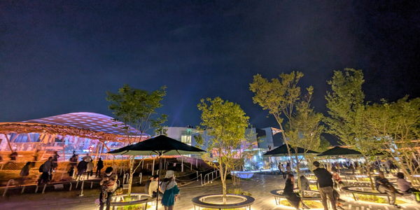 大阪万博　公園エリア　夜