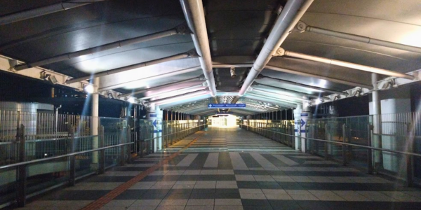 さきしまコスモタワーに行くまでにある歩道橋