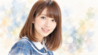 乃木坂46時代の橋本奈々未を描いた水彩画
